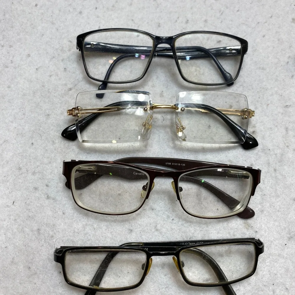 Lot 12 Pairs Mixed Eyeglass Frames Designer & Vintage Styles Tortoise Bundle